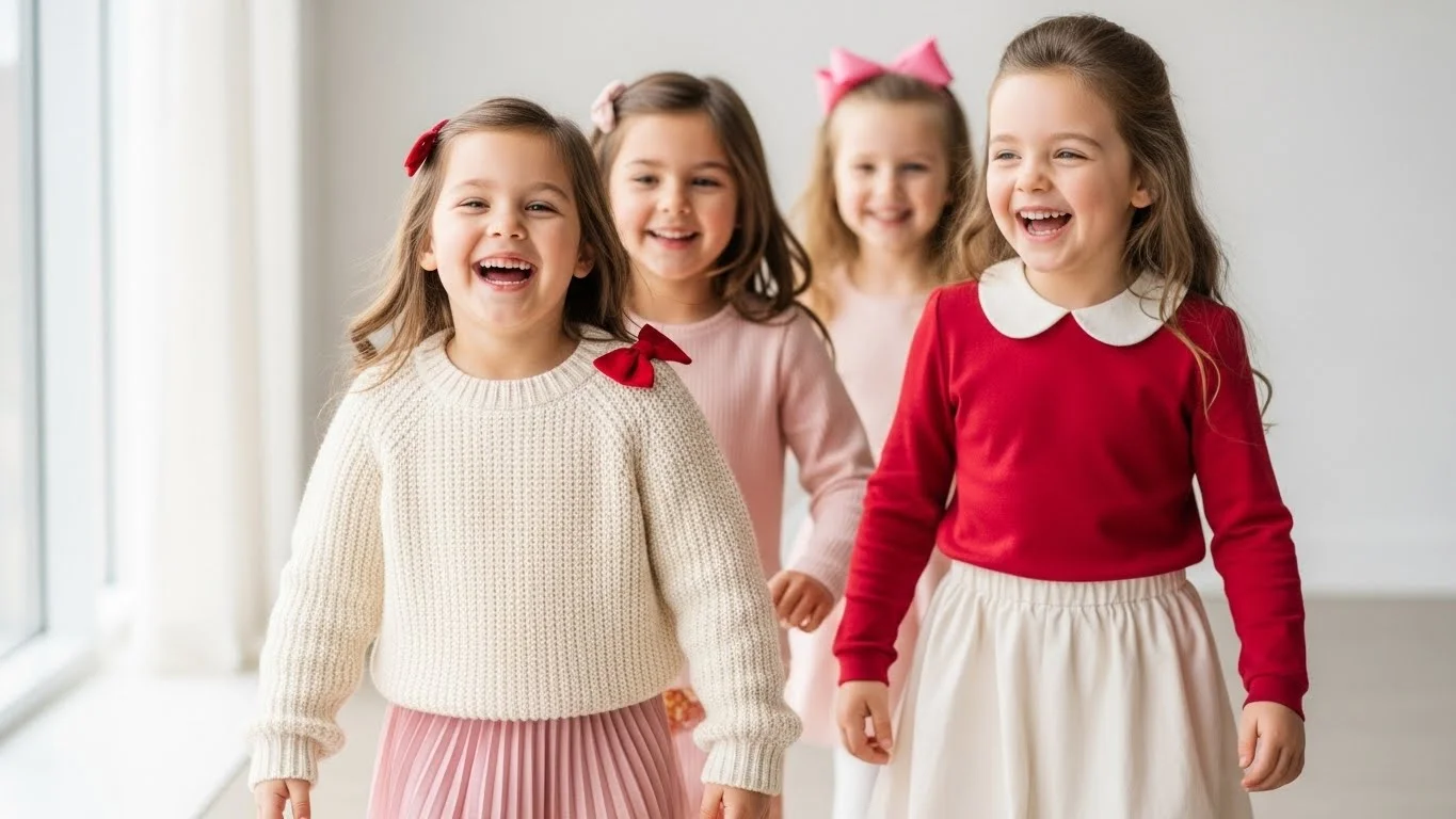 24 Cute Girls’ Valentine’s Outfits That Look Adorable