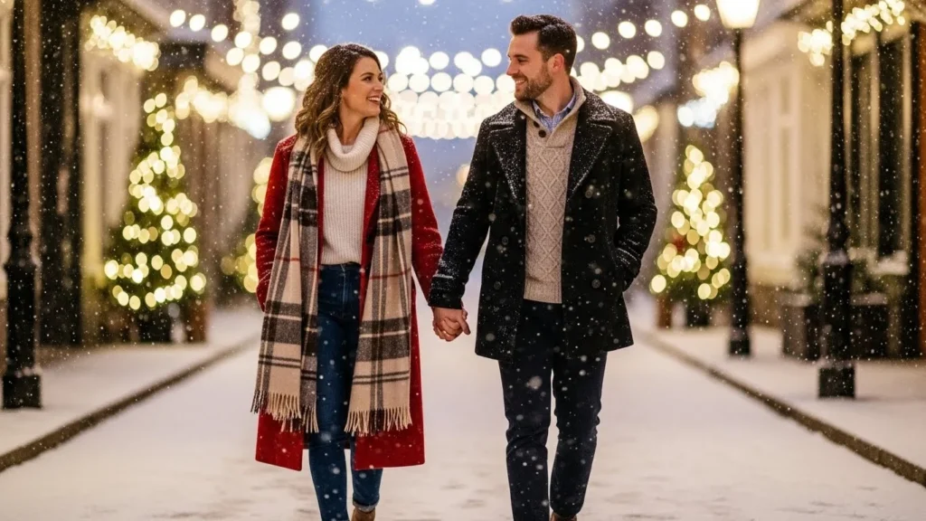 24 Romantic Christmas Date Outfits That Spark Holiday Magic