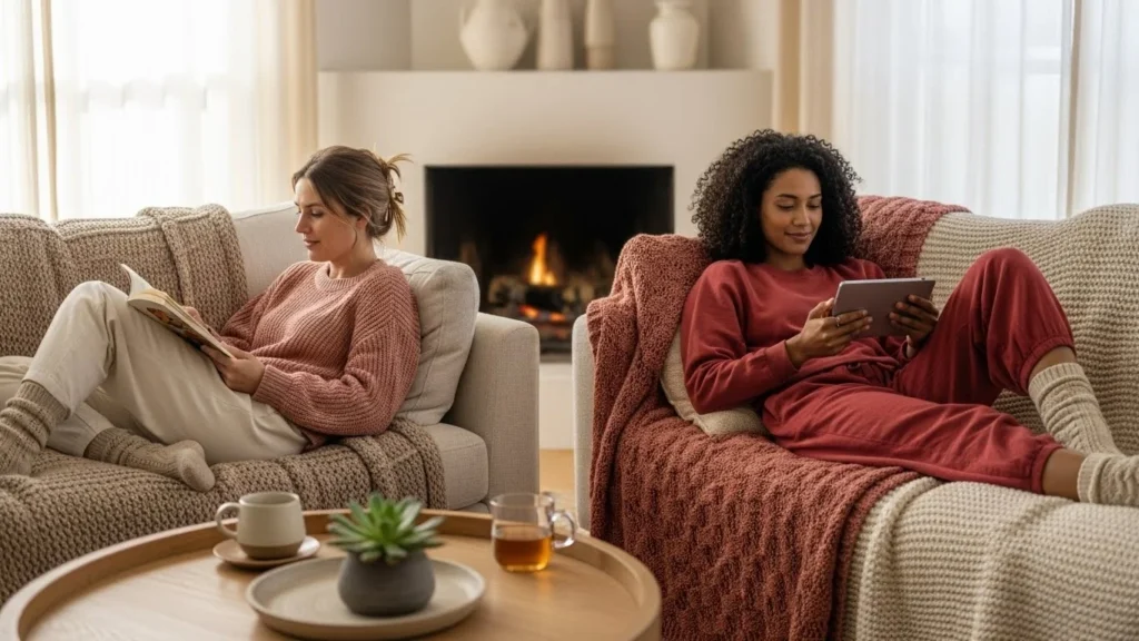 26 Cozy Lounge Valentine’s Outfits Perfect for Staying In