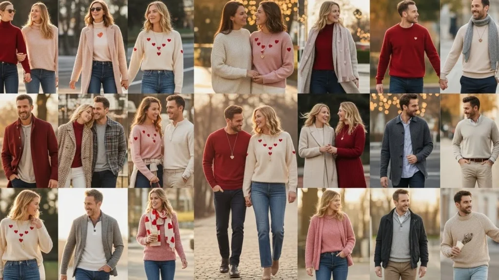 26 Cute Valentine’s Couple Outfits That Match Perfectly
