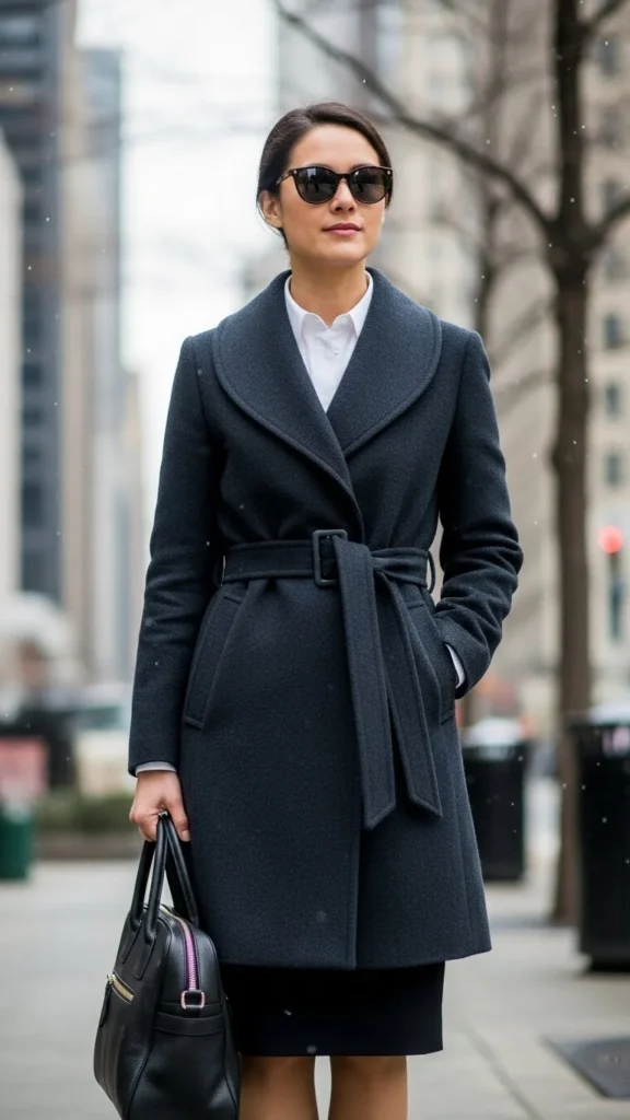 Belted Coat With Workday Basics