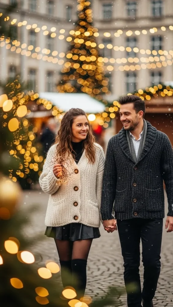 Chunky Knit Cardigan & Mini Skirt