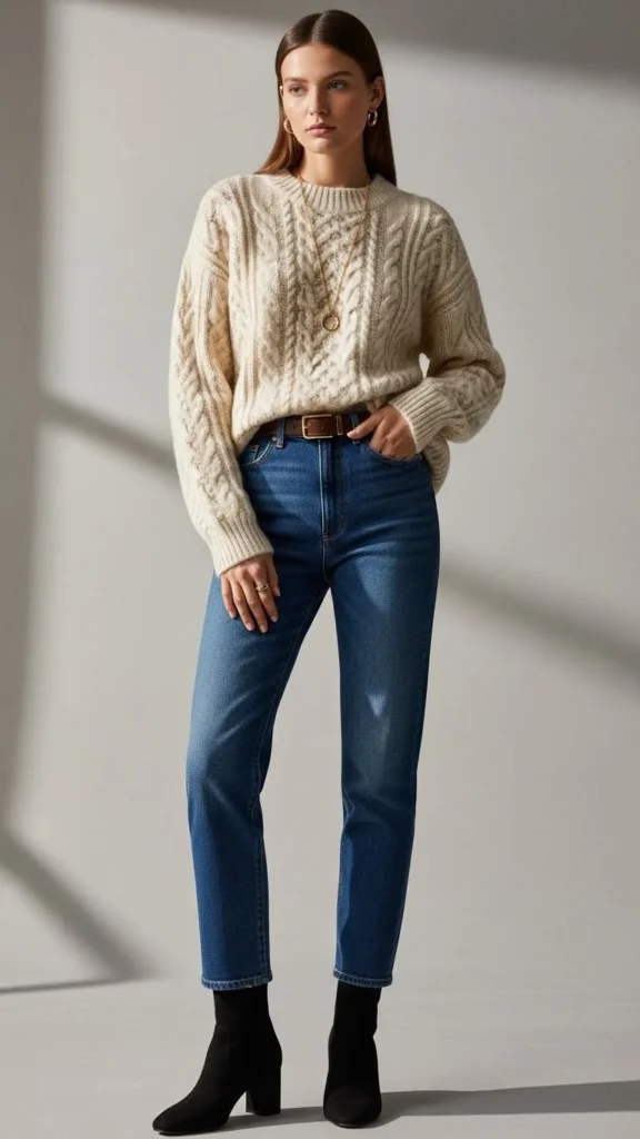 Cozy Sweater With Everyday Basics