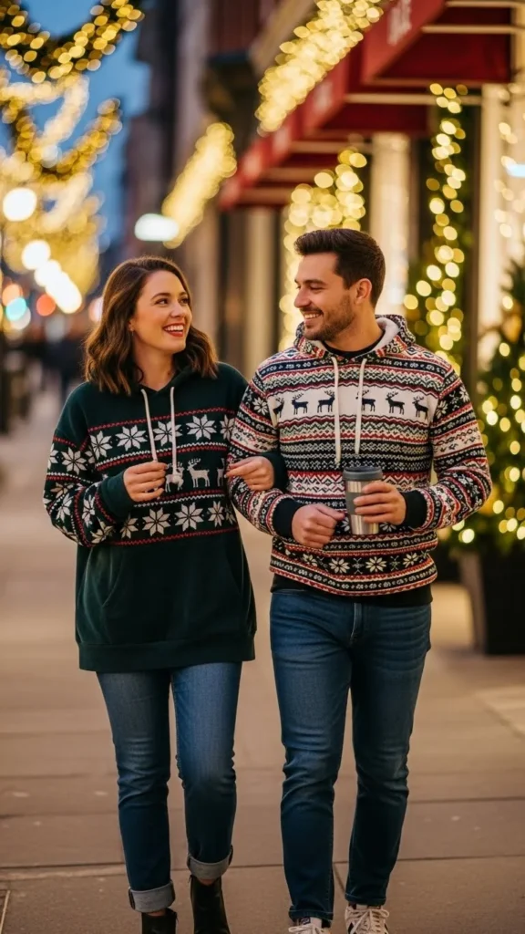 Festive Hoodie & Jeans