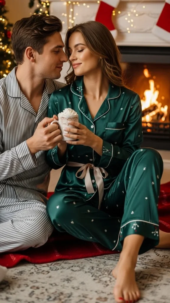 Festive Pajama-Inspired Outfit