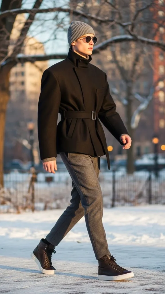 Joggers With Structured Jacket