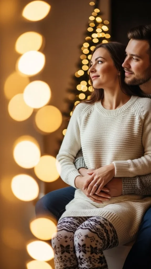 Knitted Dress & Patterned Tights