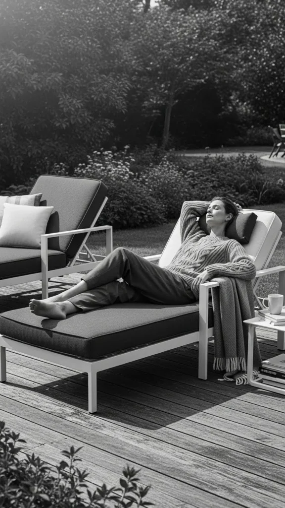 Monochrome Lounge Set Styled Outside