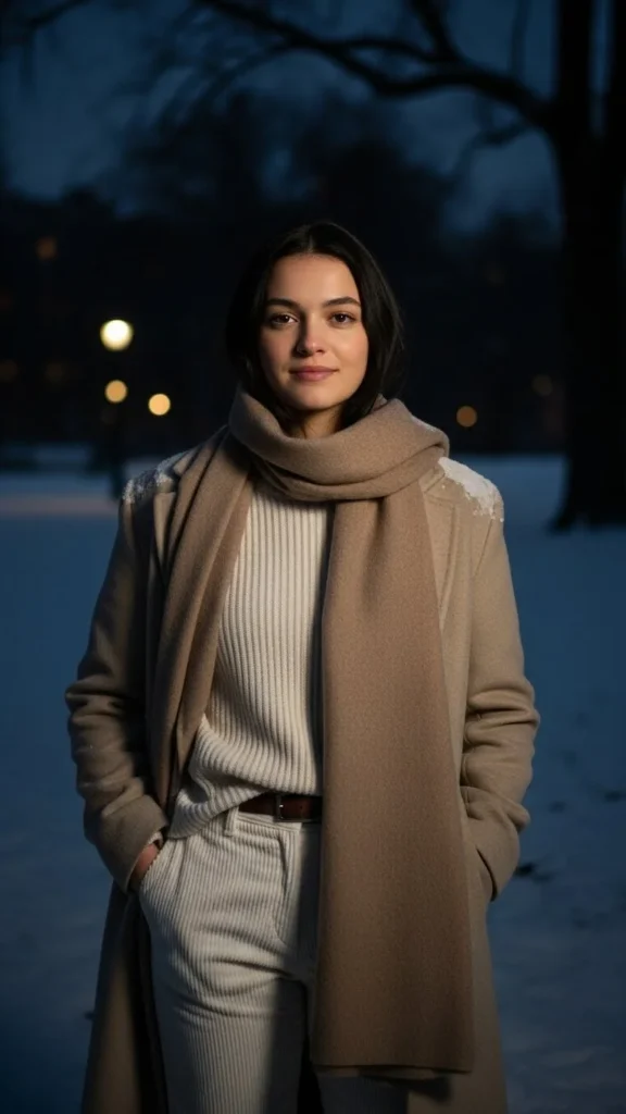 Neutral Layered Outfit with Texture