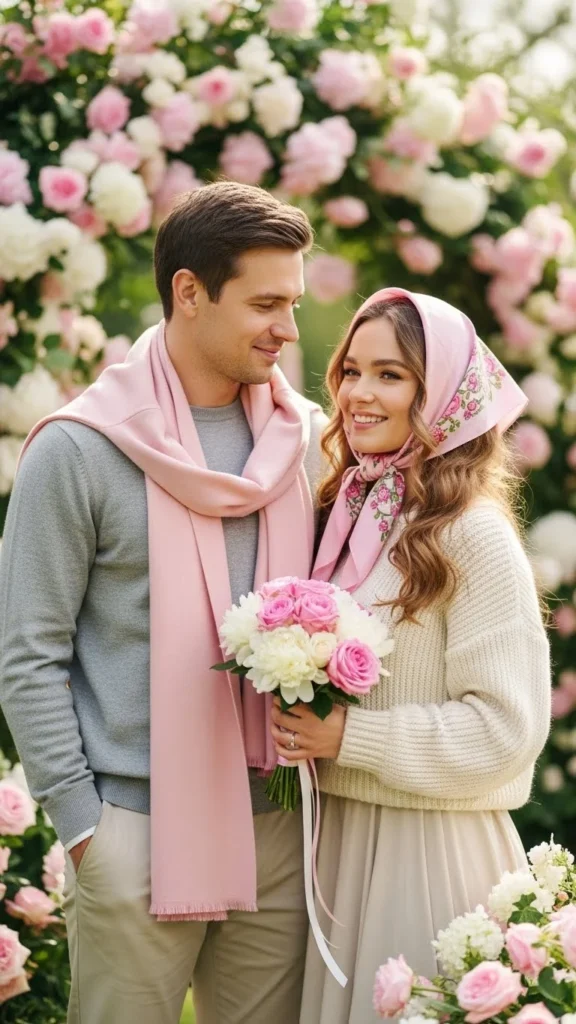 Pink Accent Couple Look