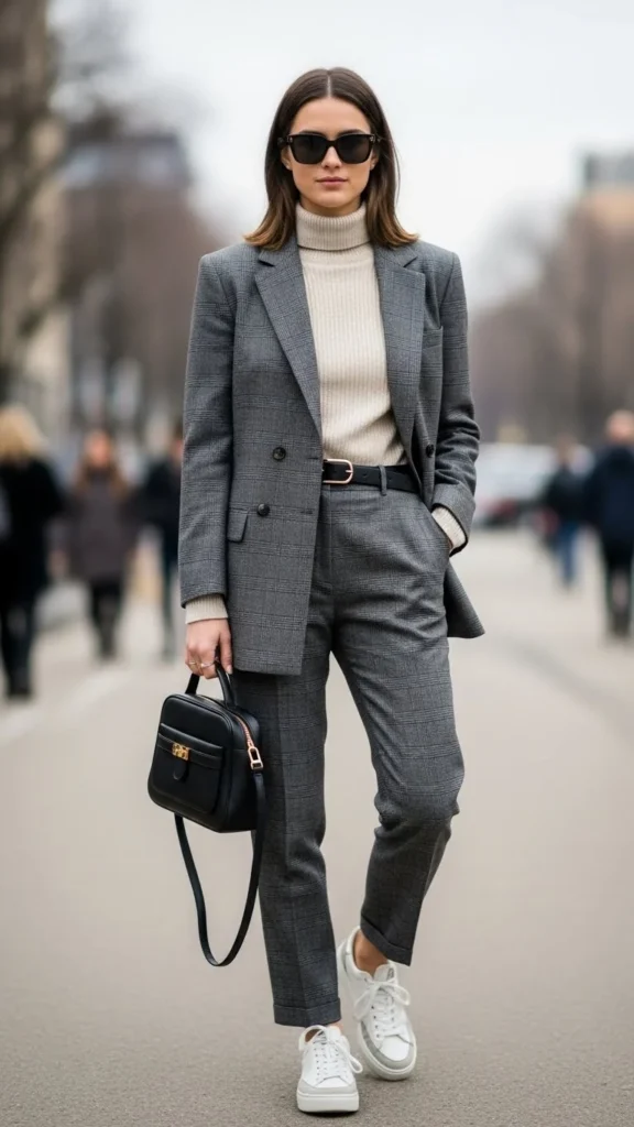 Relaxed Suit With Sneakers