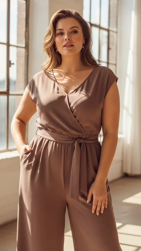 Soft Jumpsuit With Belt