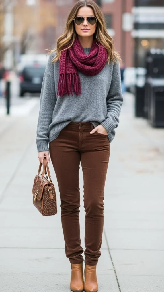 Thermal Henley With Corduroy Pants