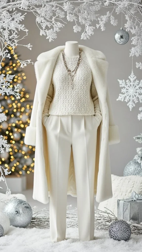 White Monochrome Winter Outfit