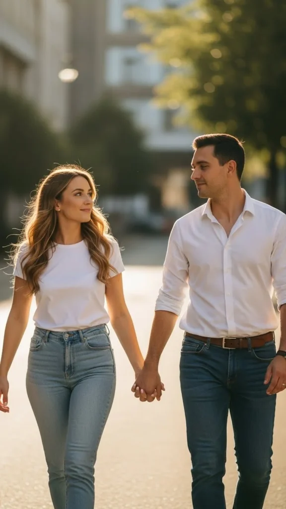 White Tops and Blue Jeans