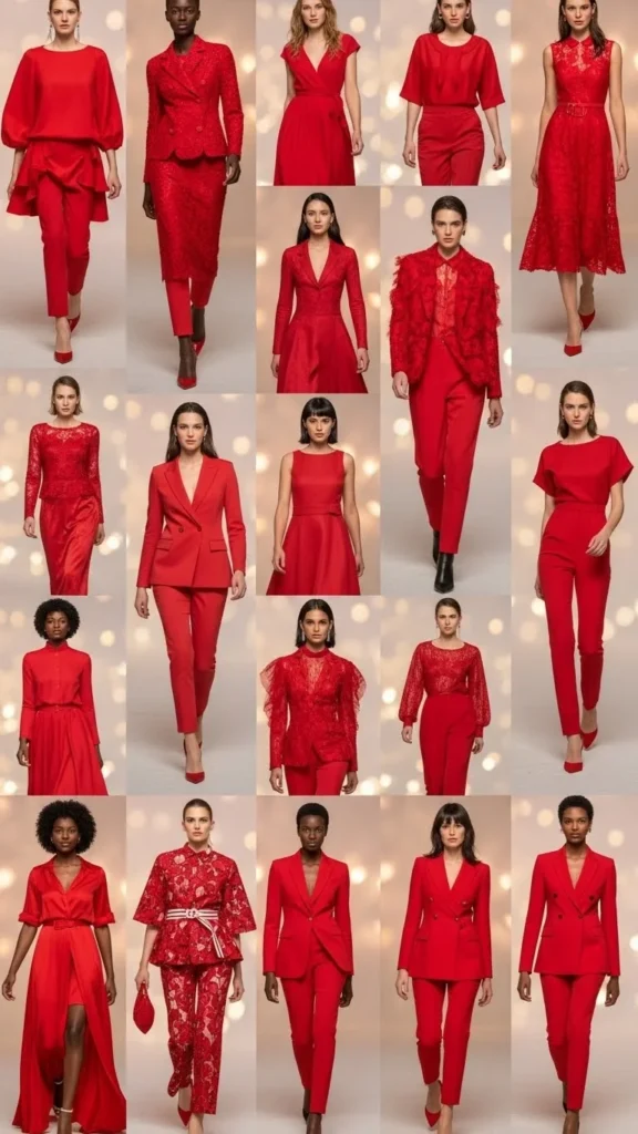 valentines day red outfits