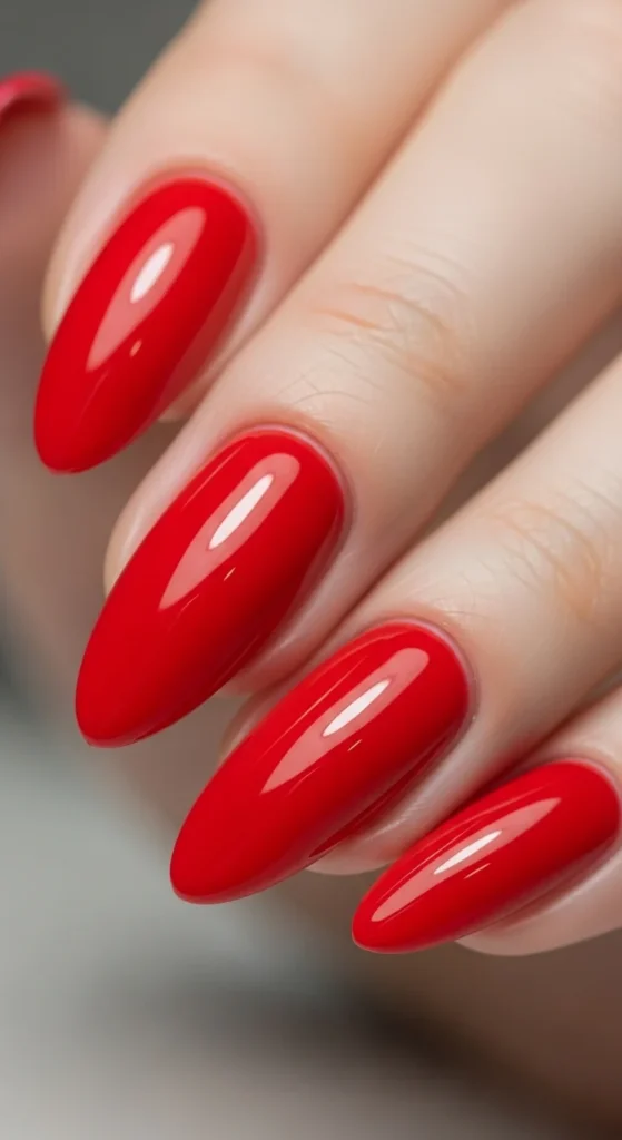 Classic Red Gel Nails.webp