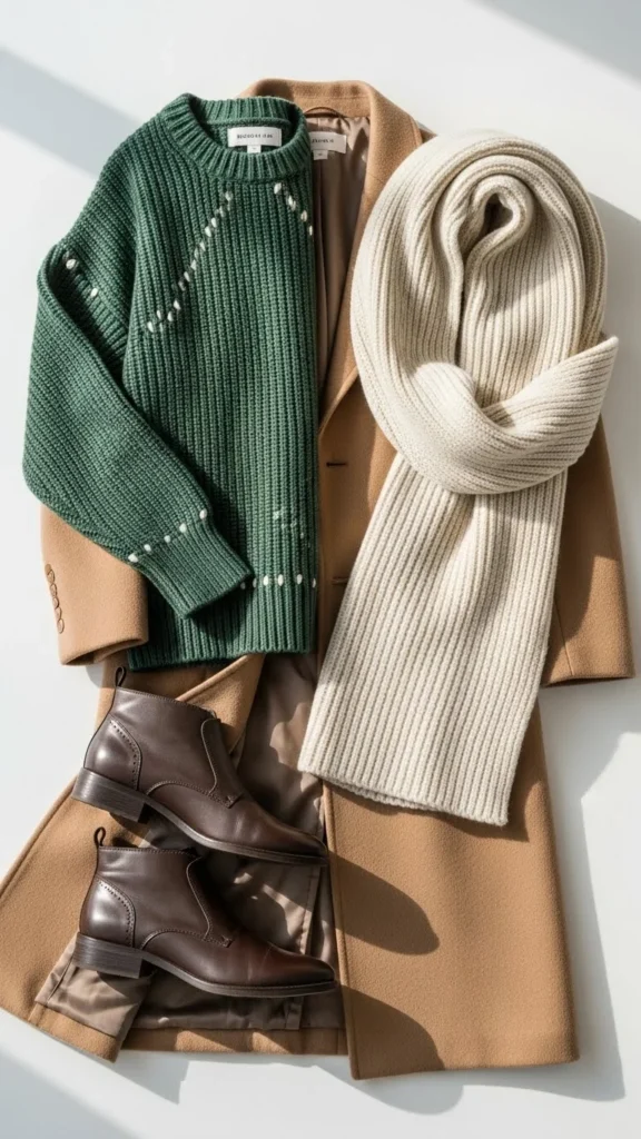 Cold-Weather Layered Outfit