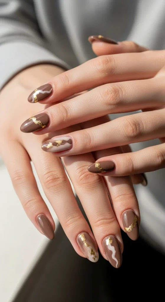 Earth Tone Gel Nails.webp