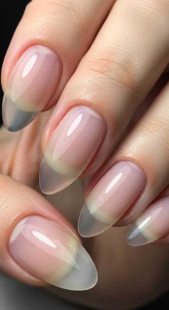 Glossy Clear Gel Nails.webp