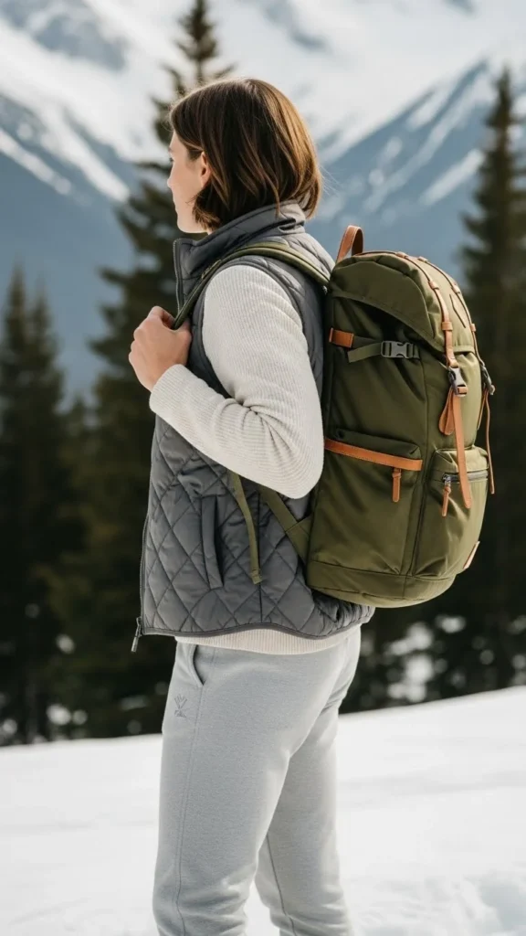 Joggers With Quilted Vest