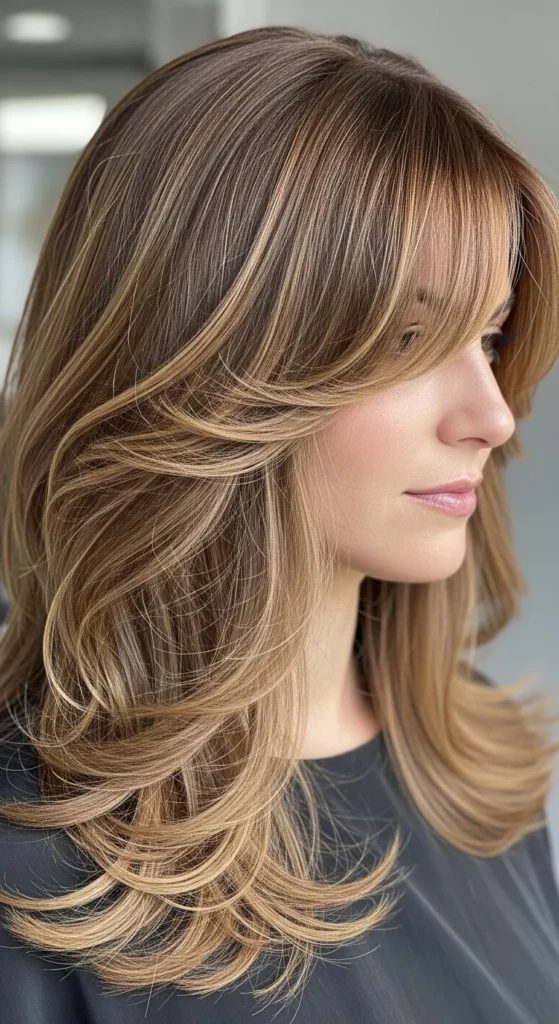 Layered Cut With Invisible Bangs.webp