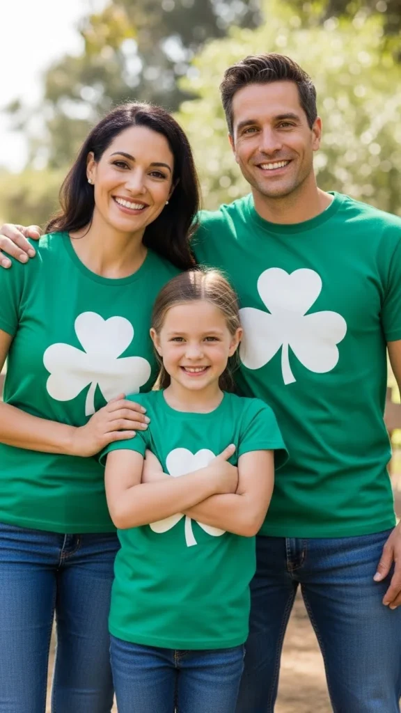 Matching Family Shamrock Tees