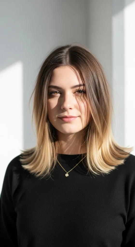 Medium Length With Soft Balayage Look.webp