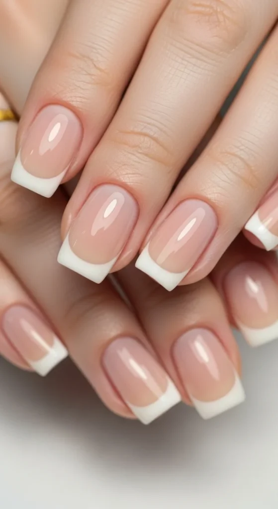 Micro French Tips on Short Nails.webp