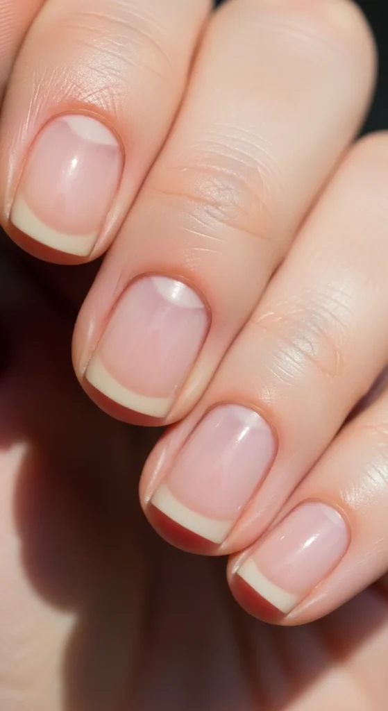 Natural Buffed Short Nails.webp