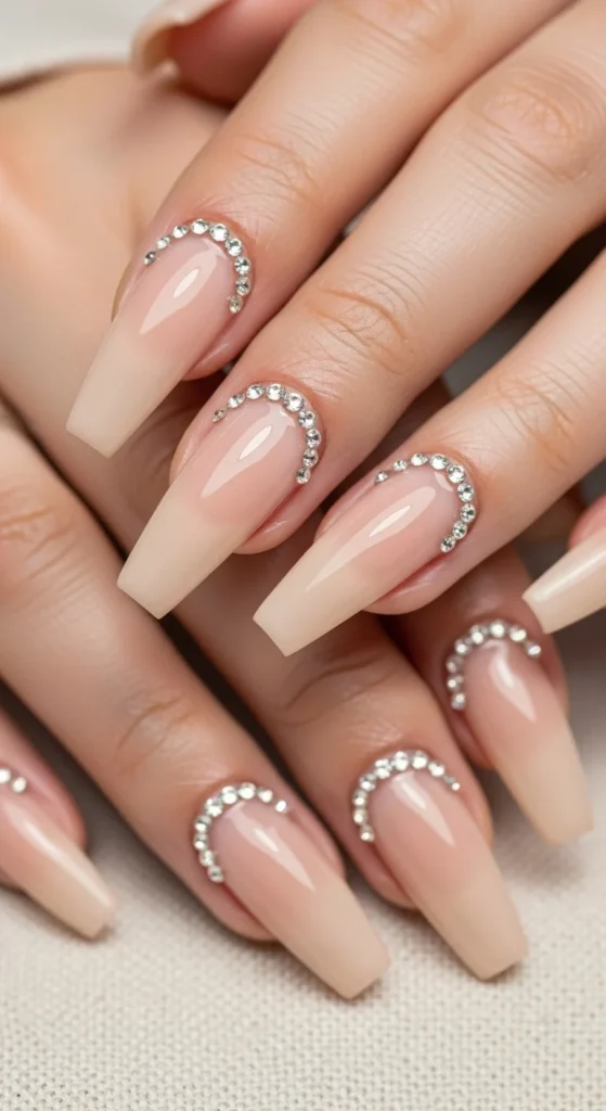 Nude Nails with Small Rhinestones.webp