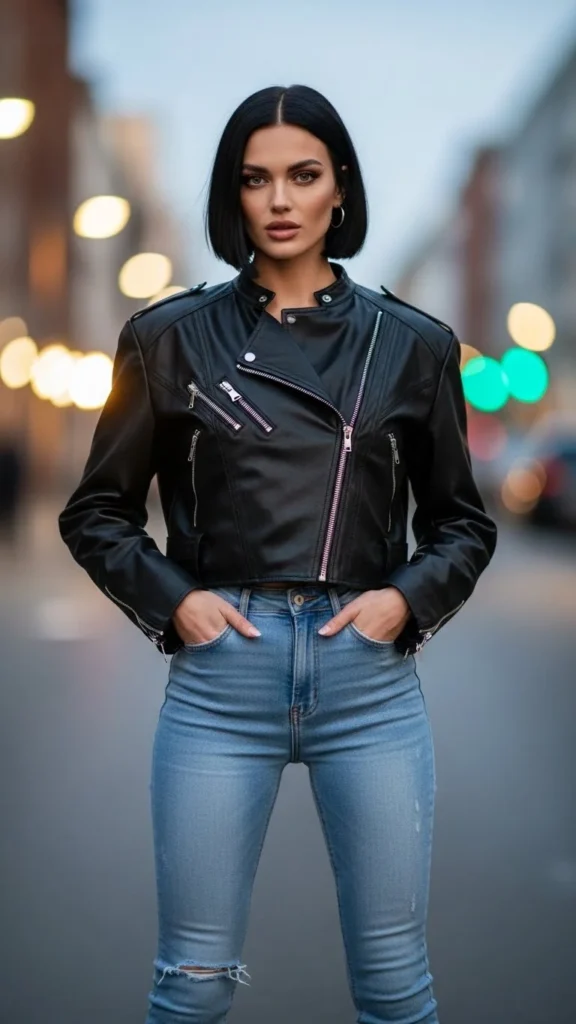 Petite Friendly Cropped Jacket Look