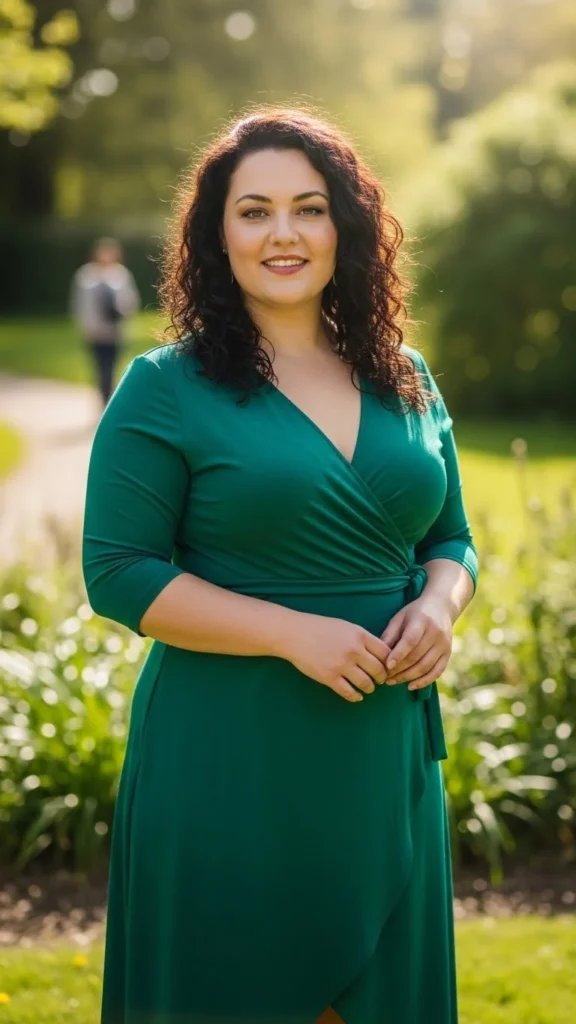 Plus-Size Friendly Wrap Dress