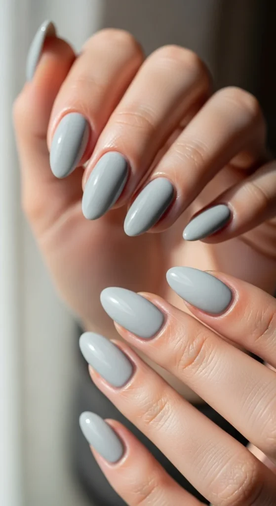 Soft Grey Gel Nails.webp