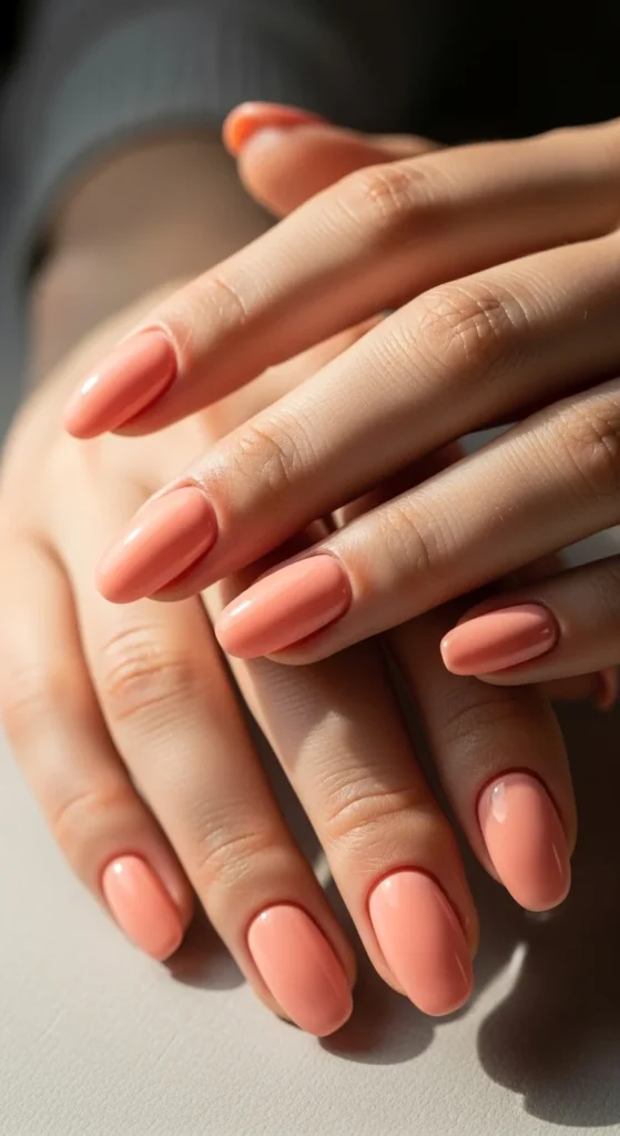 Soft Peach Acrylic Nails.webp
