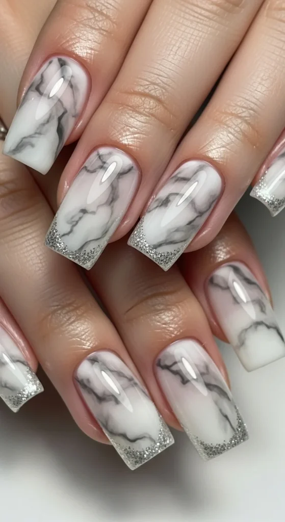 Subtle Marble Accent Nails.webp