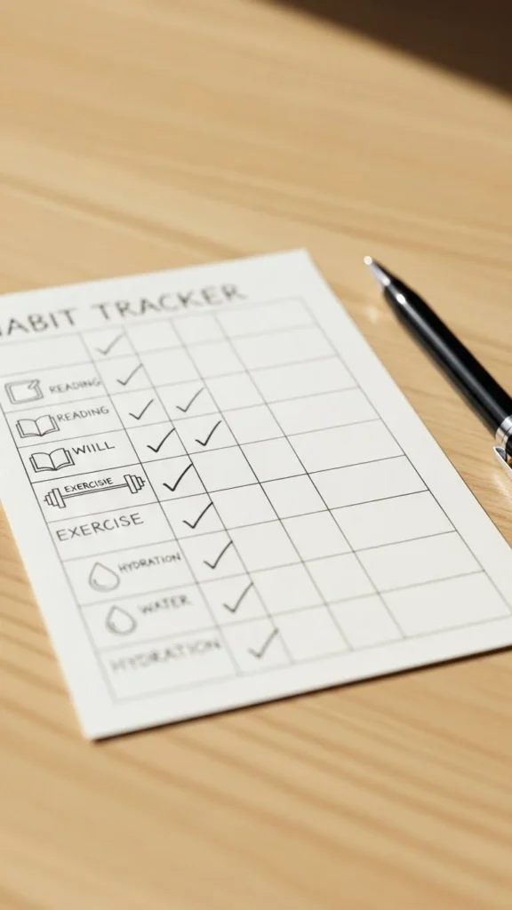 Track Habits with a Simple Visual System