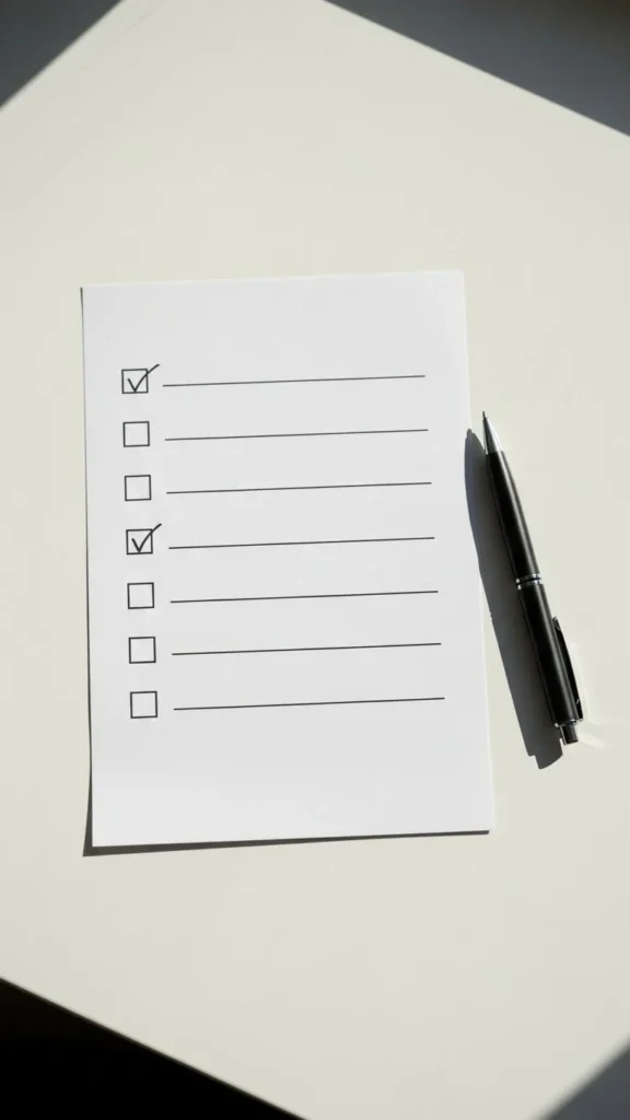 Use a One-Page Daily Confidence Checklist