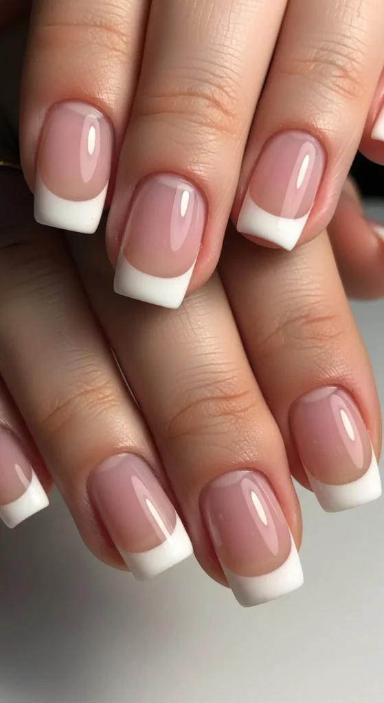 1. Micro White French Tips for Short Nails.webp