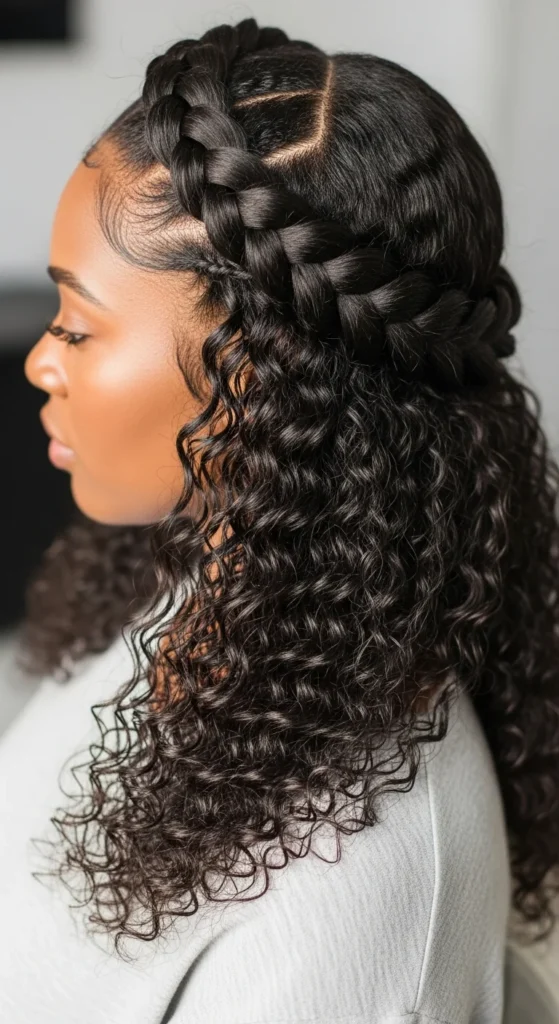 10. Crown Braid With Loose Curls.webp