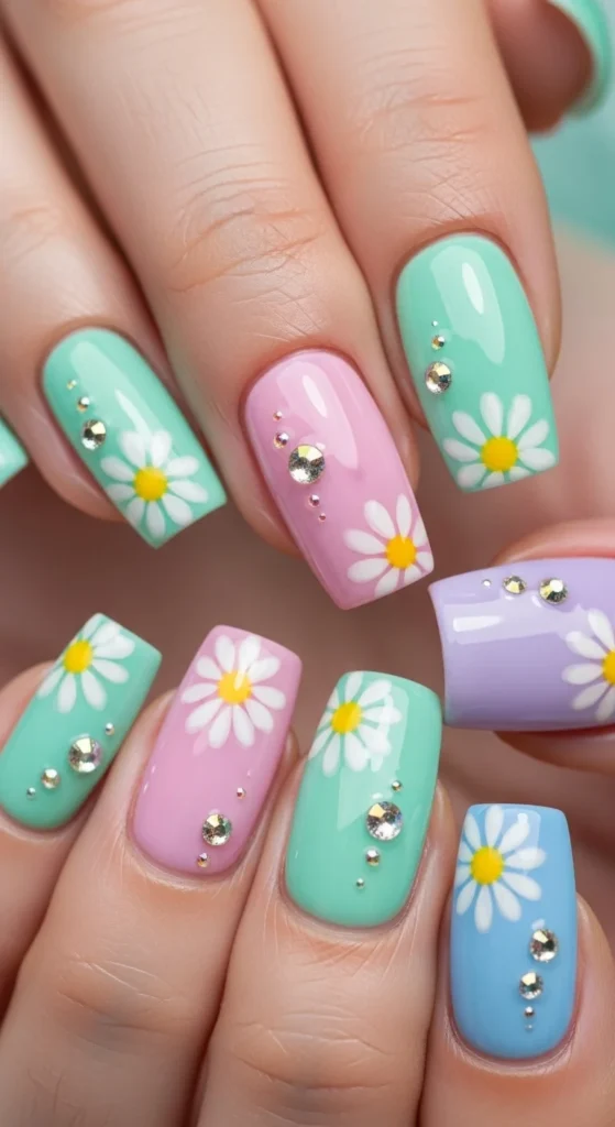 10. Retro Y2K Floral Nails.webp