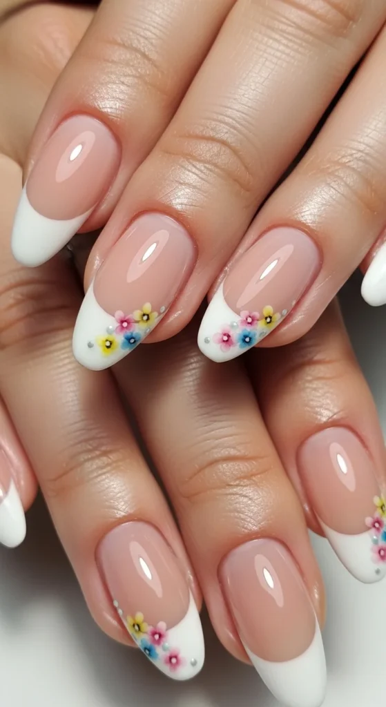 13. Floral Accent French Tips.webp