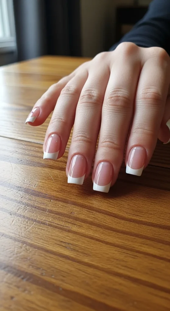 13. Press-On Short French Nails.webp