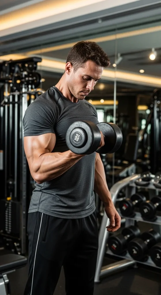 14. Men’s Fitted T-Shirt with Track Pants.webp