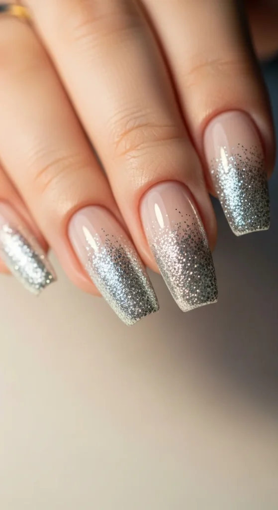 14. Silver Glitter Tip Coffin Nails.webp