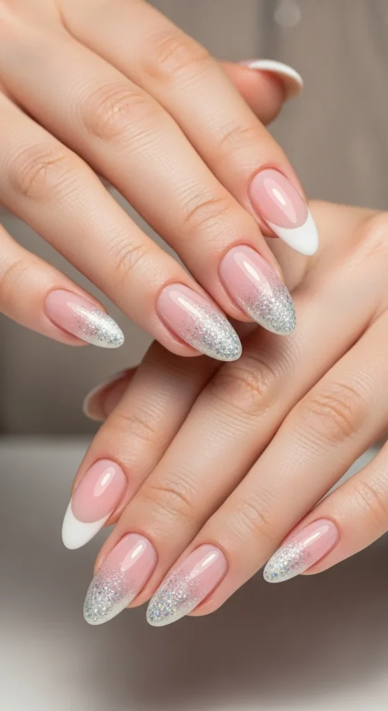 15. Glitter Fade French Tips for Soft Detail.webp