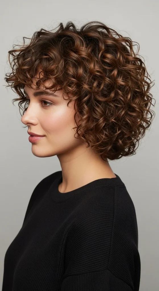 15. Short Curly Cut for Thick Hair.webp