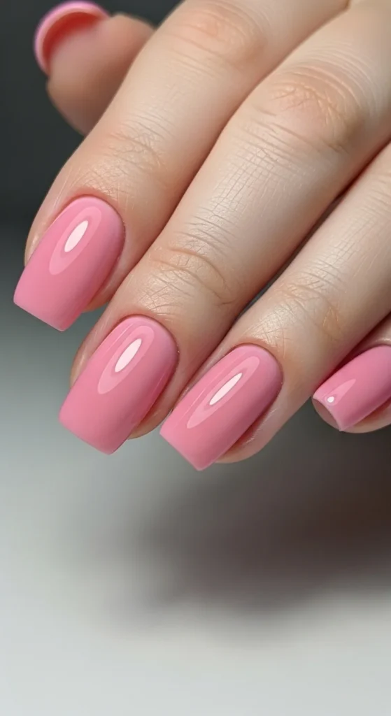 15. Short Squoval Pink Nails.webp