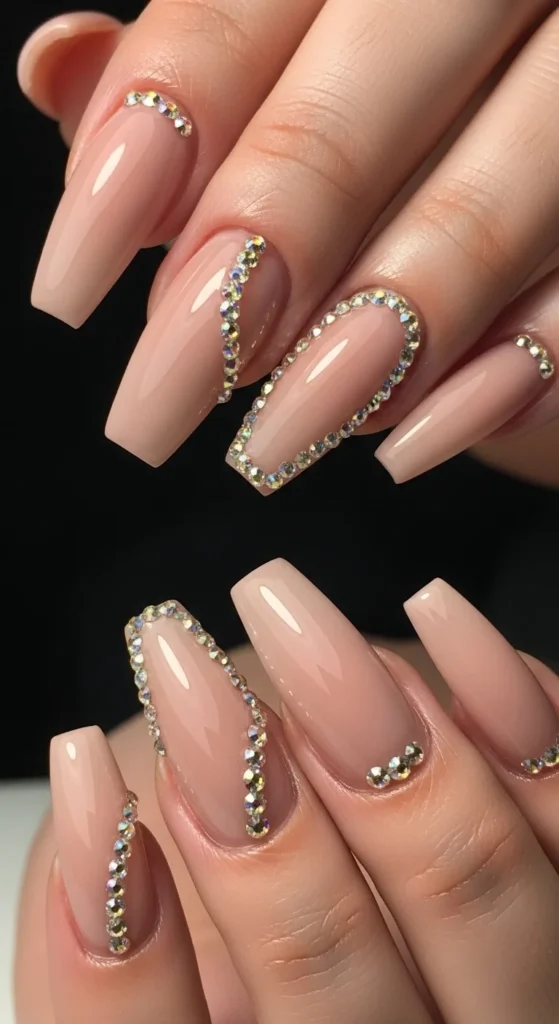 19. Nude Coffin Nails with Crystals.webp