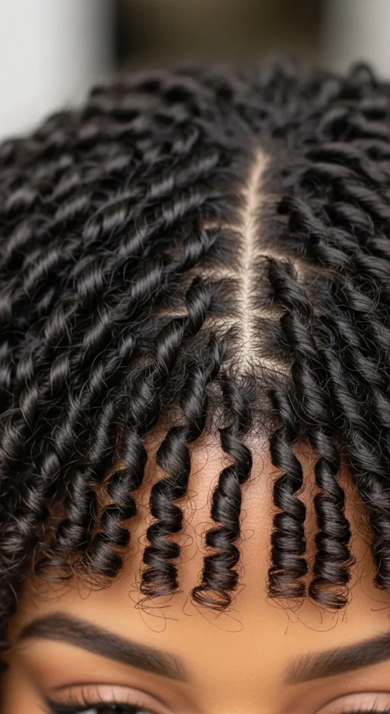 19. Three-Strand Twist-Out Bangs.webp